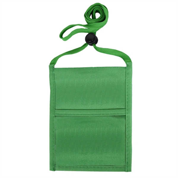 Green color option for R Pet Single Pocket Neck Wallet Event Pouch