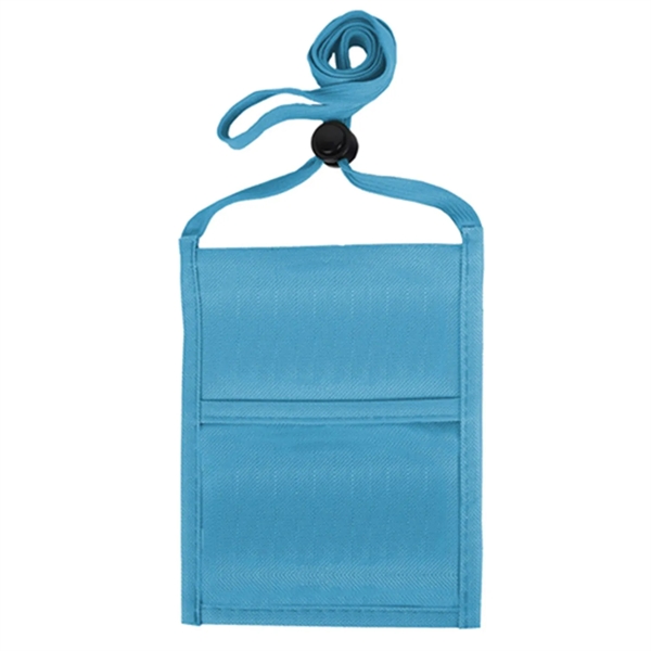 Light Blue color option for R Pet Single Pocket Neck Wallet Event Pouch