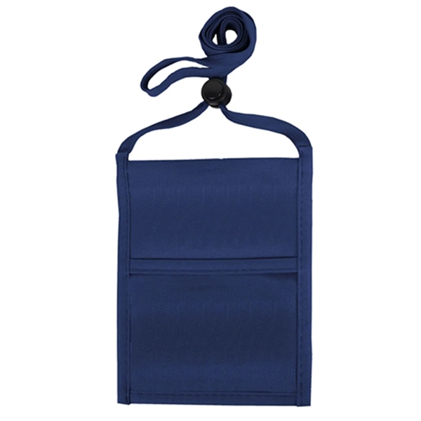 Navy Blue color option for R Pet Single Pocket Neck Wallet Event Pouch