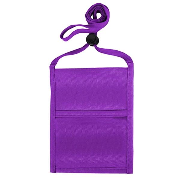 Purple color option for R Pet Single Pocket Neck Wallet Event Pouch