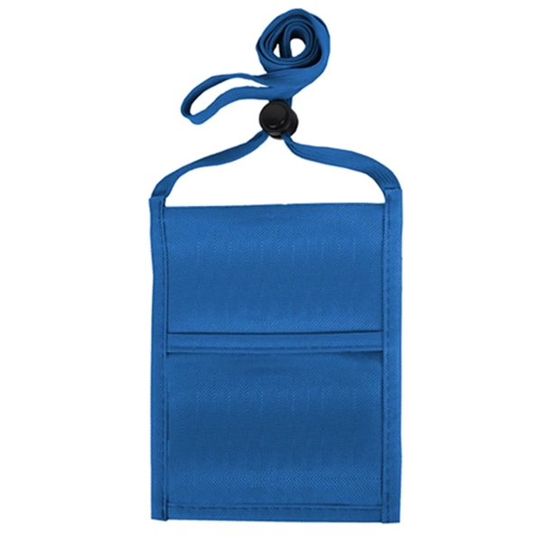 Royal Blue color option for R Pet Single Pocket Neck Wallet Event Pouch