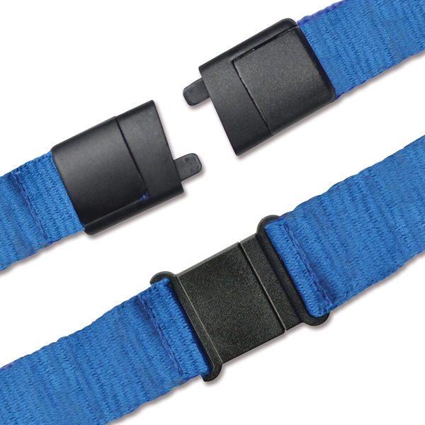 Blue 292C color option for 3/8" Custom Silkscreen Lanyards, Flat Ribbed Polyester