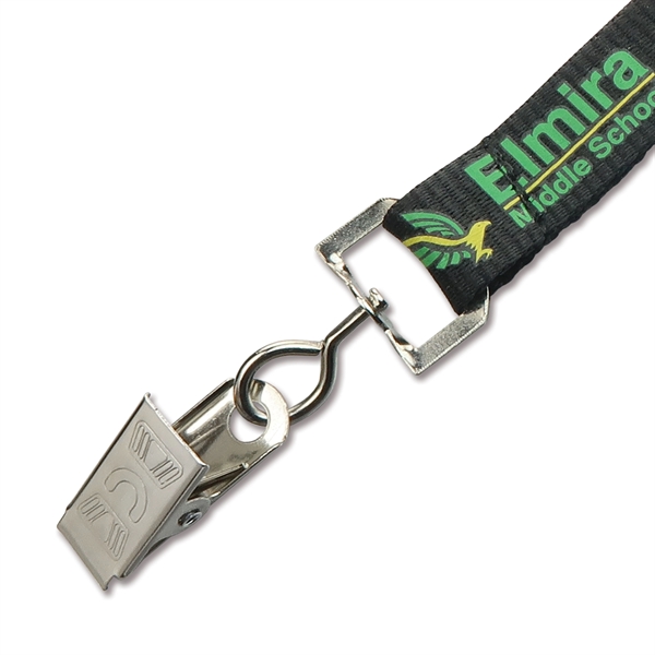 Forest Green 5535C color option for 3/8" Custom Silkscreen Lanyards, Flat Ribbed Polyester