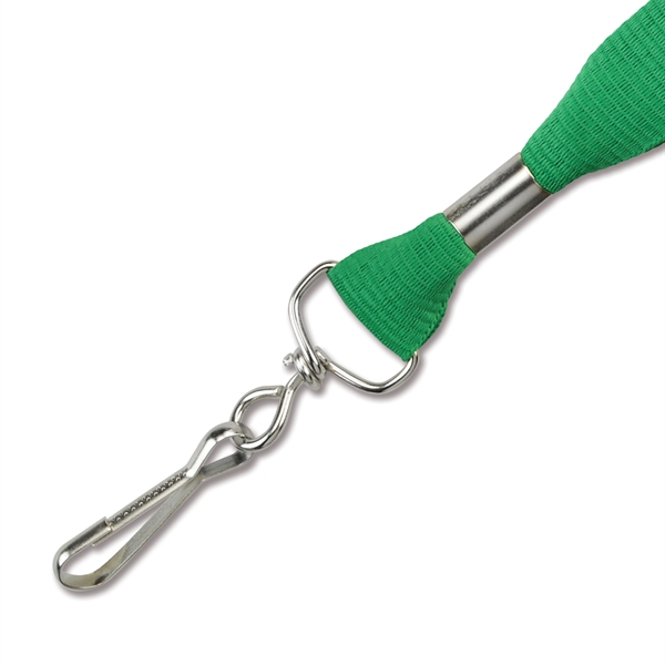 Green 322C color option for 3/8" Custom Silkscreen Lanyards, Flat Ribbed Polyester
