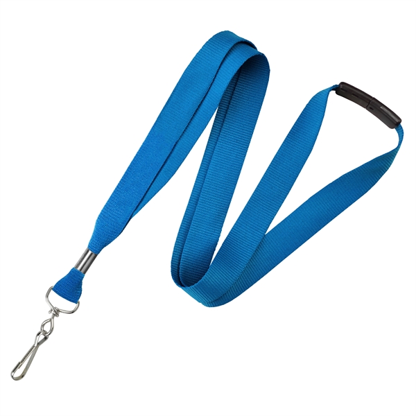 Royal Blue color option for 3/8" Custom Silkscreen Lanyards, Flat Ribbed Polyester