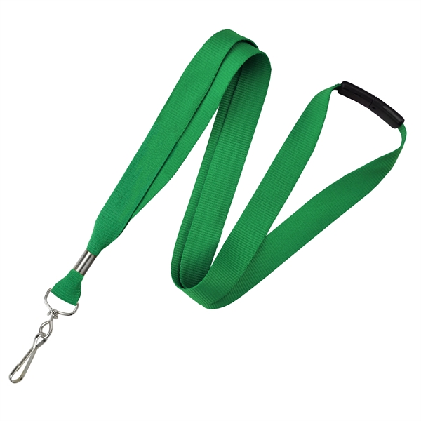 Green 348C color option for 5/8" Custom Silkscreen Lanyards, Flat Ribbed Polyester