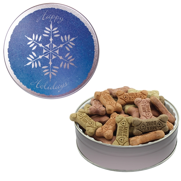 Snow color option for Grand Tin With Dog Bones