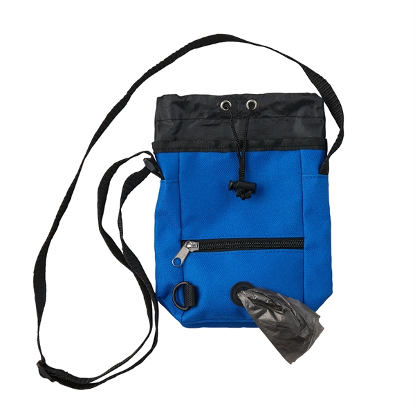 Blue color option for 3 In 1 Pet Treat Carrier Pouch With Poop Bag Dispenser
