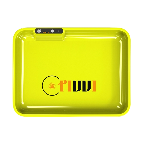 Yellow color option for Custom Led Glow Rolling Tray