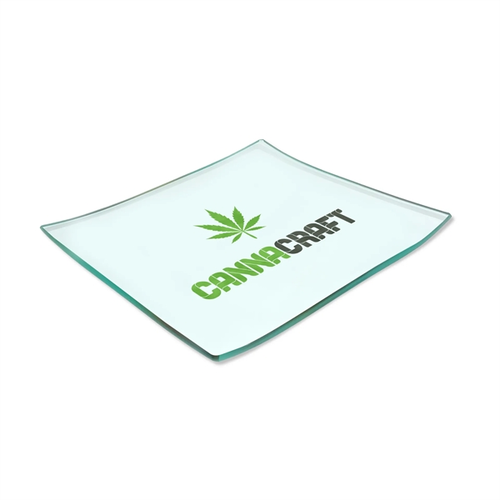 Photo of Custom Glass Rolling Tray Small Shatter Resistant