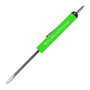 Photo of Pocket Screwdriver   Fixed 1/8" Flat Tip Blade W/ #0 Plp Top