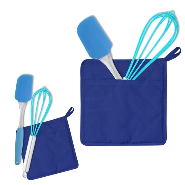 Blue color option for Quilted Cotton Canvas Pot Holder