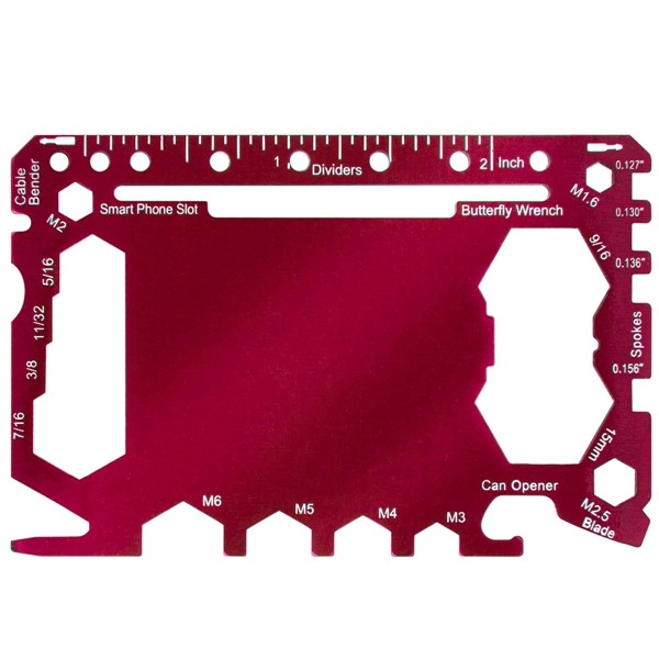 Red color option for Callisto Multi Function Survival Card Tool
