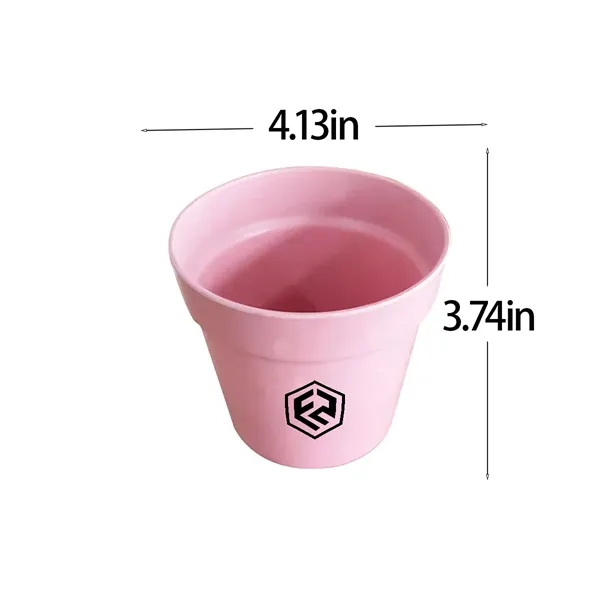 Pink color option for Degradable Mini Indoor Flower Plant Pots