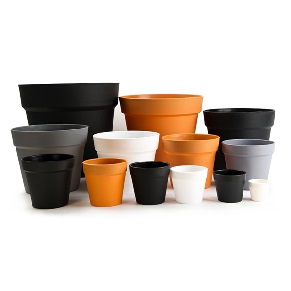 Gray color option for Mini Plastic Plant Pot