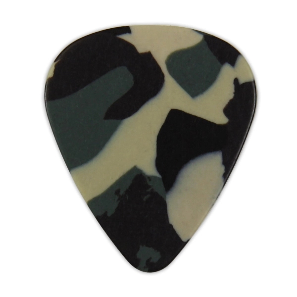 Camouflage color option for Celluloid Guitar Picks