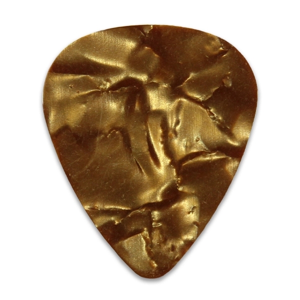 Gold Pearl color option for Celluloid Guitar Picks