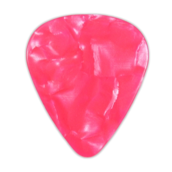Pink Pearl color option for Celluloid Guitar Picks