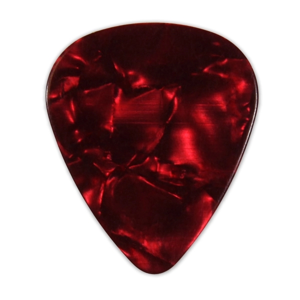 Red Pearl color option for Celluloid Guitar Picks