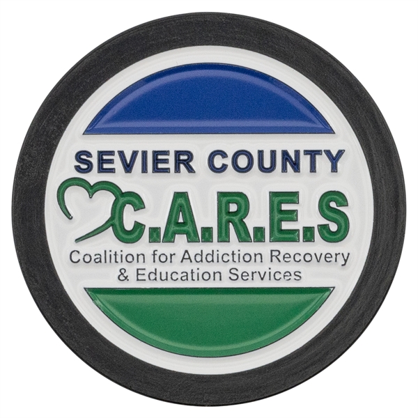 Black Nickel color option for Custom Challenge Coin   Die Struck Economy Enamel