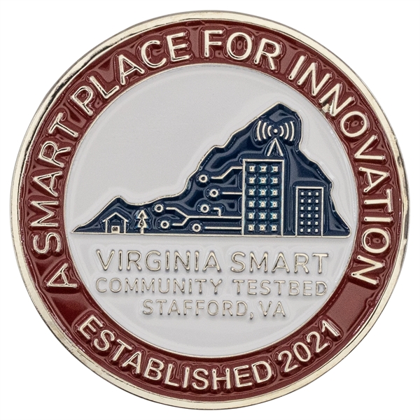 Nickel color option for Custom Challenge Coin   Die Struck Economy Enamel