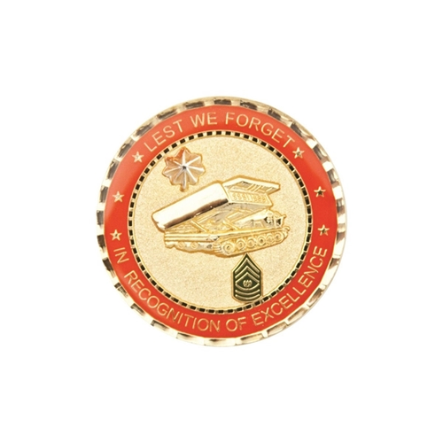 Main photo of Zinc 1 1/2" Challenge Coin Gold Plating