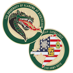 Photo of 2" 4 Colors 2 Sided Zinc Challenge Coins