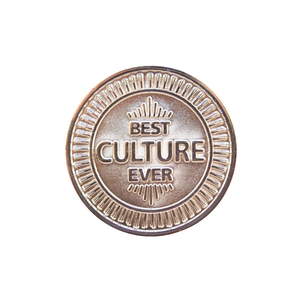 Nickel color option for Zinc 1 1/2" Challenge Coin Nickel Plating