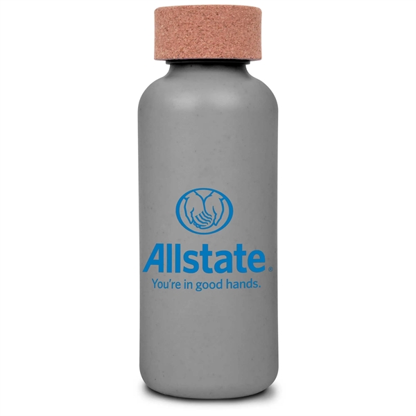 Gray color option for Sustainable Sugar Cane & Cork Water Bottle   22 Oz.