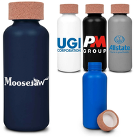 Sustainable Sugar Cane & Cork Water Bottle   22 Oz.
