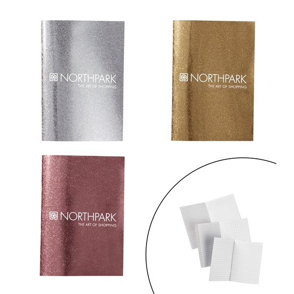Metallic Pink color option for Mini Glitter Notebook
