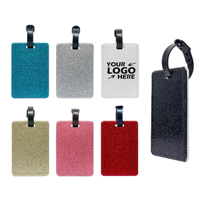 Photo of Pu Leather Glitter Luggage Tag