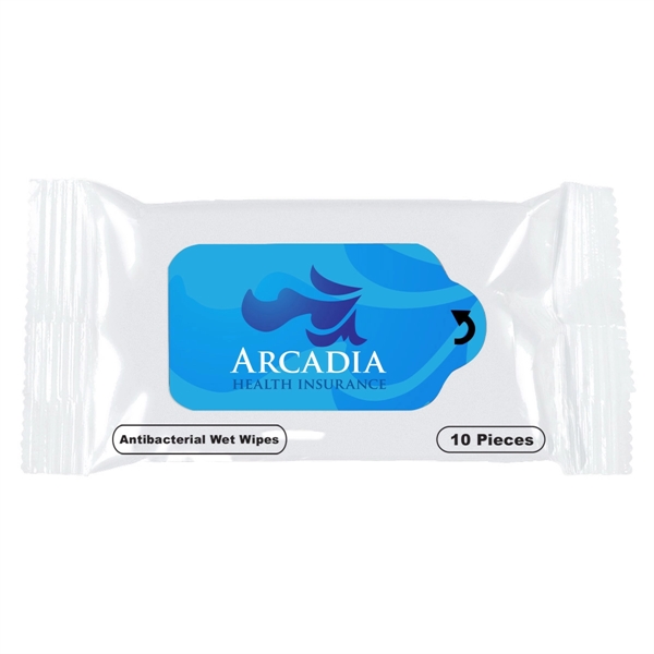 WHITE color option for Antibacterial Wet Wipe Packet