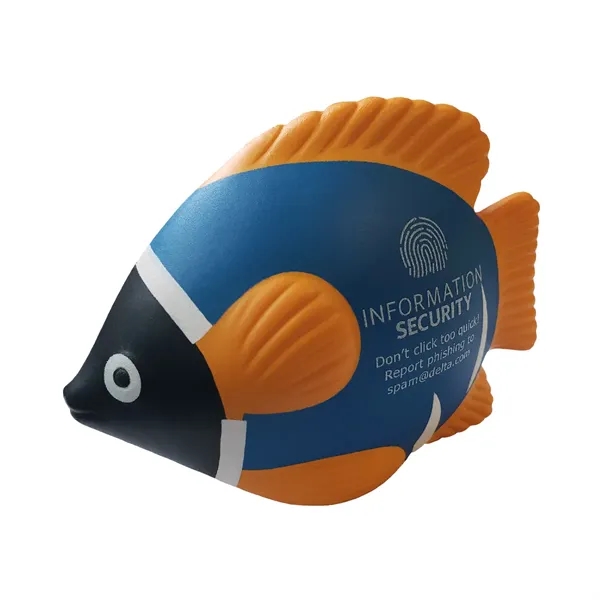 Blue-Orange color option for Tropical Fish Stress Ball
