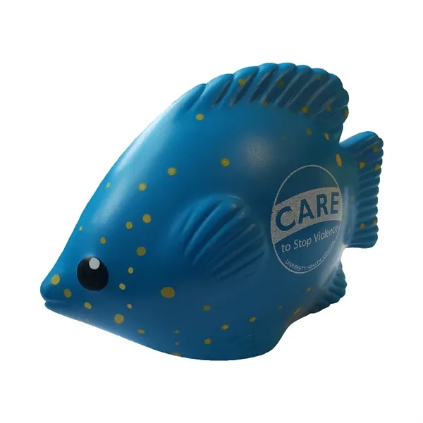 Blue-Yellow color option for Tropical Fish Stress Ball