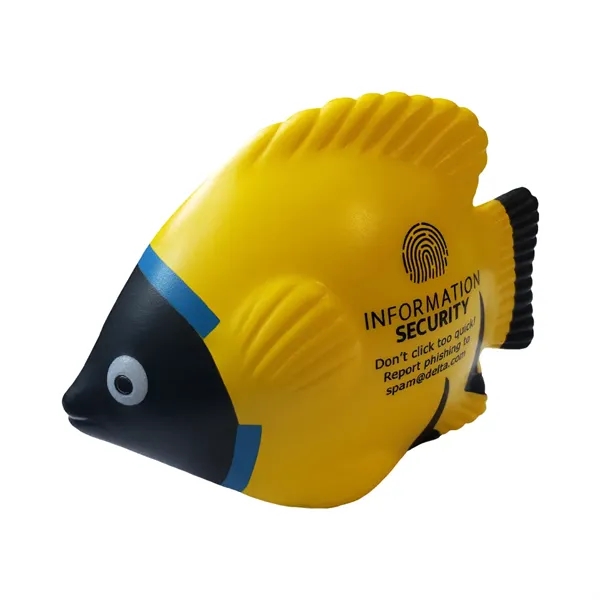 Yellow-Black color option for Tropical Fish Stress Ball