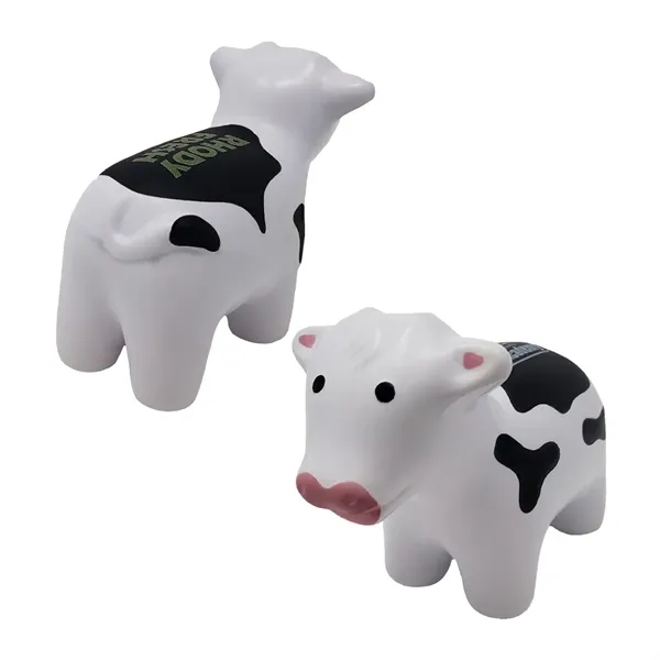 White-Black color option for Milk Cow Stress Ball