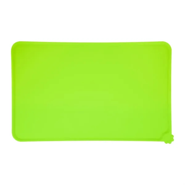 Lime color option for Silicone Pet Food Place Mat