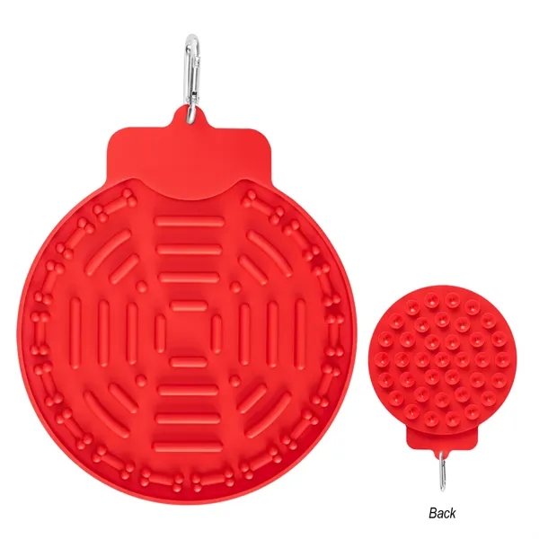 Red color option for Silicone Pet Lick Food Mat