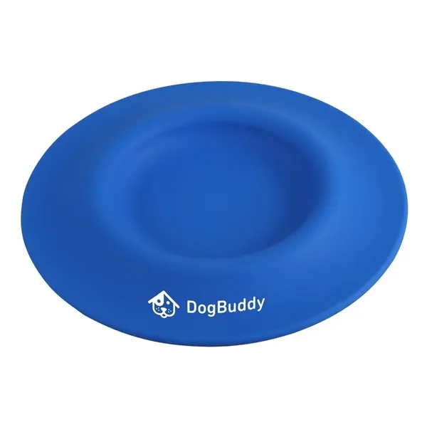 Blue color option for 2 In 1 Silicone Pet Flyer & Drinking Bowl