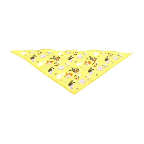 Yellow color option for Pet Bandana Medium Sublimation Polyester Full Color