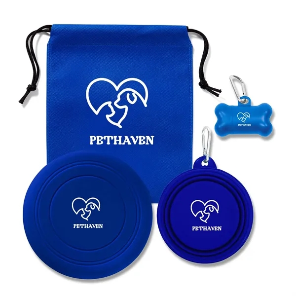 Blue color option for Pet Play Kit In Pouch
