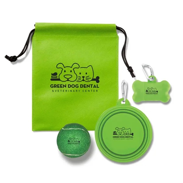 Green color option for Pet Kit In Pouch