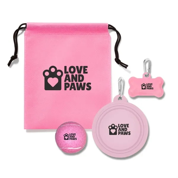 Pink color option for Pet Kit In Pouch