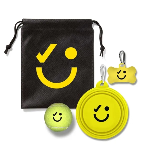 Yellow-Black color option for Pet Kit In Pouch