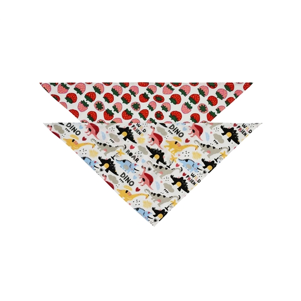 Gray Silver color option for Custom Full Color Polyester Sublimation Small Pet Bandana