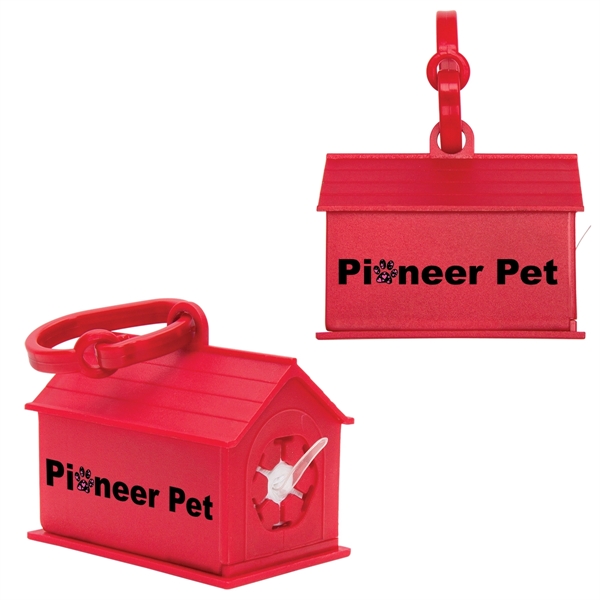 Red color option for Dog House Waste Bag Dispenser