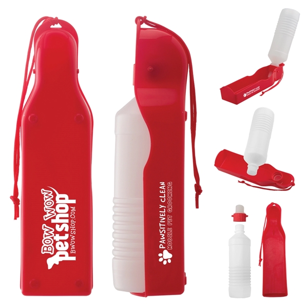 Red color option for Travel Pet Water Dispenser