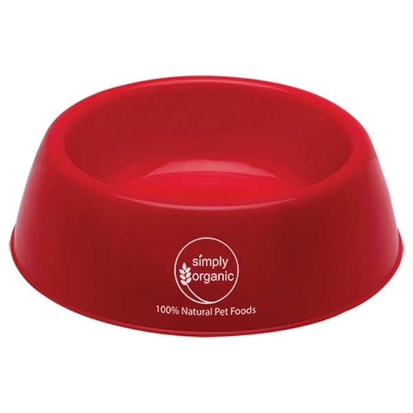 Red color option for Plastic Pet Bowl