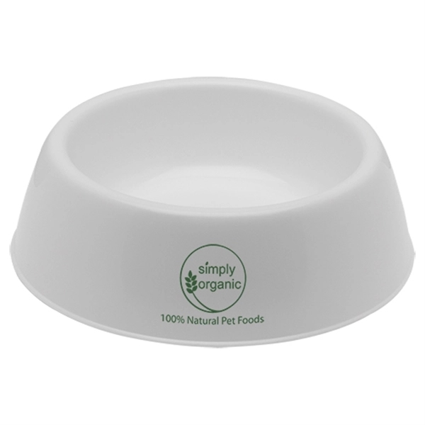White color option for Plastic Pet Bowl